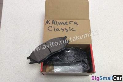 Тормозные колодки Nissan Almera Classic