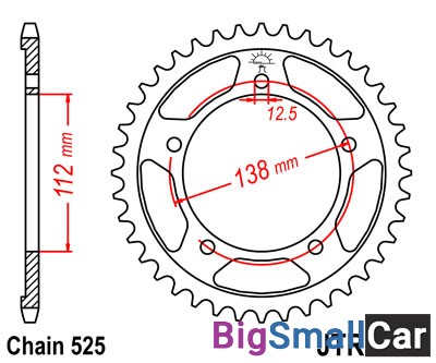 Звезда ведомая JT JTR1304.41 - купить Ростове-на-Дону
