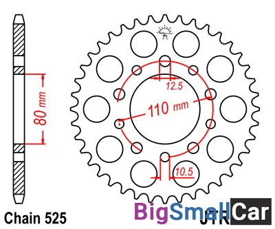 Звезда ведомая JT JTR1332.40 - купить Ростове-на-Дону