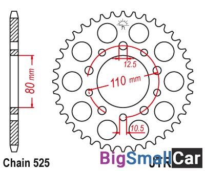 Звезда ведомая JT JTR1332.46 - купить Ростове-на-Дону