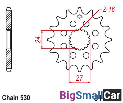 Звезда ведущая JT JTF423.16 - купить Ростове-на-Дону