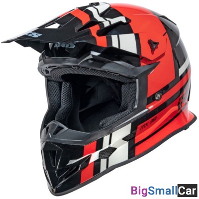 Шлем IXS 361 red/blk/white 2.3 X12038-032-S - купить Ростове-на-Дону