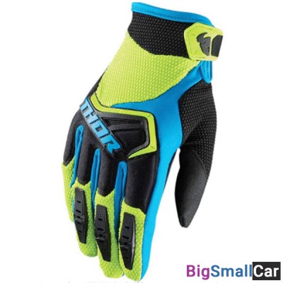 Перчатки THOR S8 Spectrum blk/greenl/blue M 3330-4646 - купить Ростове-на-Дону