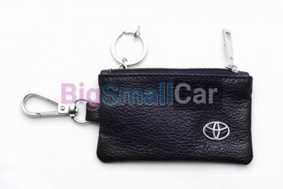 Чехол Для Ключей Toyota Универсальный, Кожаный С Металическим Значком, Черный bgt957 - купить Ростове-на-Дону