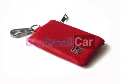 Чехол Для Ключей Honda Универсальный, Кожаный С Металическим Значком, Красный bgt991 - купить Ростове-на-Дону