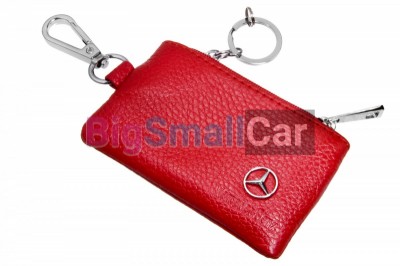 Чехол Для Ключей Merсedes Универсальный, Кожаный С Металическим Значком, Красный bgt1015 - купить Ростове-на-Дону
