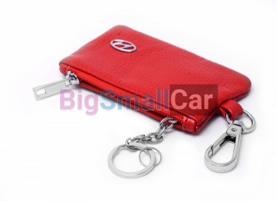 Чехол Для Ключей Hyundai Универсальный, Кожаный С Металическим Значком, Красный bgt1048 - купить Ростове-на-Дону