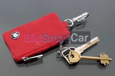 Чехол Для Ключей Skoda Универсальный, Кожаный С Металическим Значком, Красный bgt1076 - купить Ростове-на-Дону