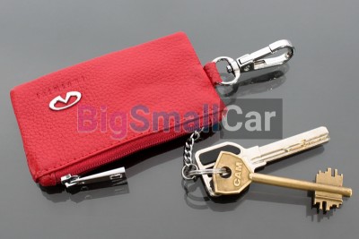 Чехол Для Ключей Infiniti Универсальный, Кожаный С Металическим Значком, Красный bgt1078 - купить Ростове-на-Дону